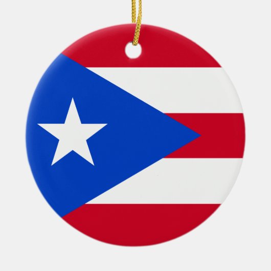 Puerto Rico Flag Keramisch Ornament (Voorkant)