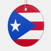 Puerto Rico Flag Keramisch Ornament (Links)