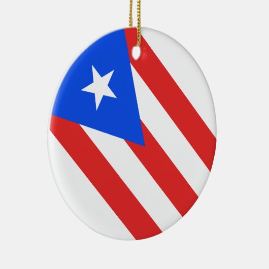 Puerto Rico Flag Keramisch Ornament (Rechts)
