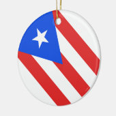 Puerto Rico Flag Keramisch Ornament (Links)