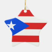 Puerto Rico Flag Keramisch Ornament (Voorkant)
