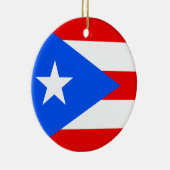 Puerto Rico Flag Keramisch Ornament (Rechts)