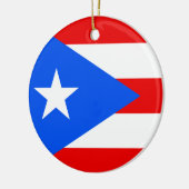 Puerto Rico Flag Keramisch Ornament (Links)