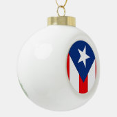 Puerto Rico Flag Keramische Bal Ornament (Links)