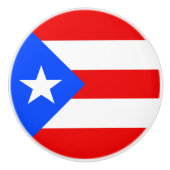 Puerto Rico Flag Keramische Knop (Voorkant)