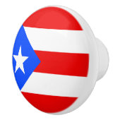 Puerto Rico Flag Keramische Knop (Rechts)
