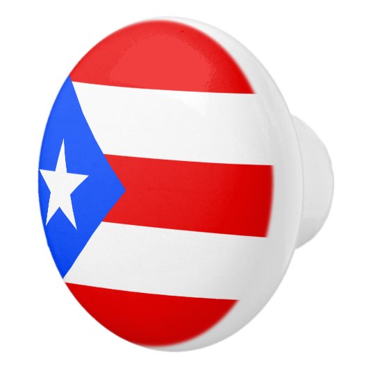Puerto Rico Flag Keramische Knop (Rechts)