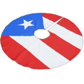 Puerto Rico Flag Kerstboom Rok (Gekanteld)