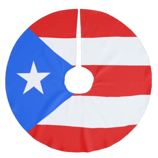 Puerto Rico Flag Kerstboom Rok (Voorkant)
