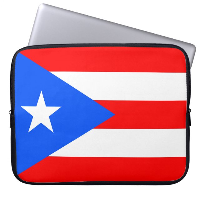 Puerto Rico Flag Laptop Sleeve (Voorkant)