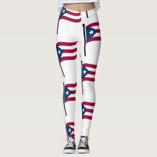 Puerto Rico Flag Leggings (Voorkant)