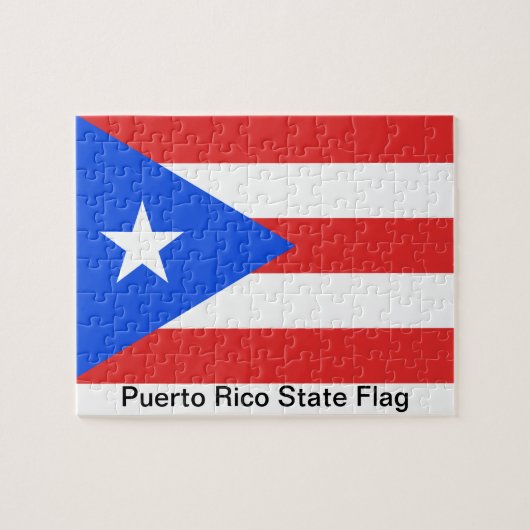 Puerto Rico Flag Legpuzzel (Horizontaal)
