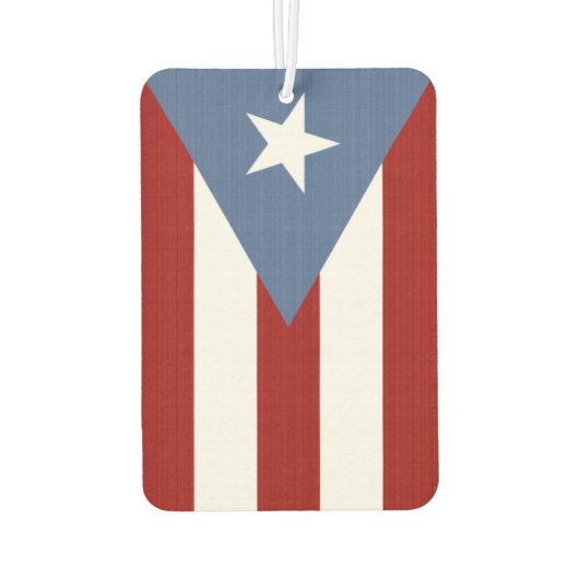 Puerto Rico Flag Luchtverfrisser (Achterkant)