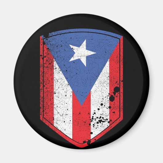 Puerto Rico Flag Magneet (Voorkant)
