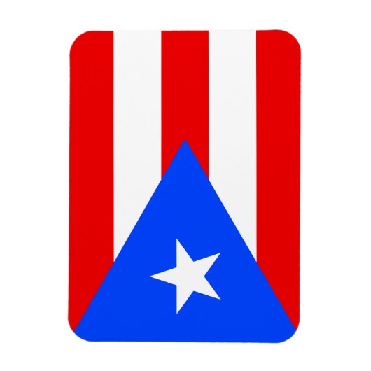 Puerto Rico Flag Magneet (Verticaal)