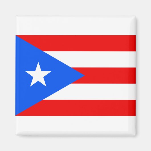 Puerto Rico Flag Magneet (Voorkant)