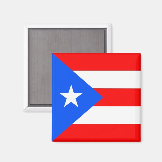 Puerto Rico Flag Magneet (Voorkant / Achterkant)