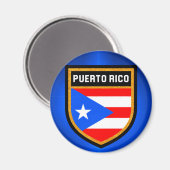 Puerto Rico Flag Magneet (Voorkant / Achterkant)