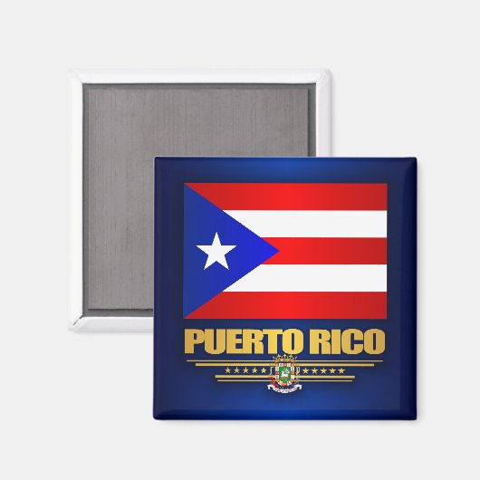 Puerto Rico Flag Magneet (Voorkant / Achterkant)