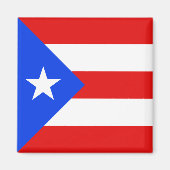 Puerto Rico Flag Magnet (Voorkant)