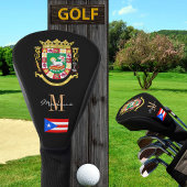 Puerto Rico & Flag Monogrammed Golf Clubs Hoesjes Golfheadcover