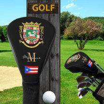 Puerto Rico & Flag Monogrammed Golf Clubs Hoesjes