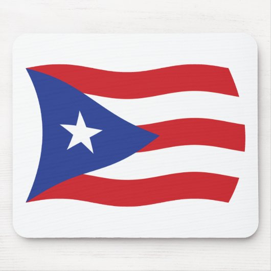 Puerto Rico Flag Mousepad Muismat (Voorkant)