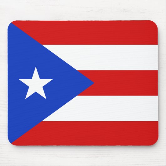 Puerto Rico Flag Mousepad Muismat (Voorkant)