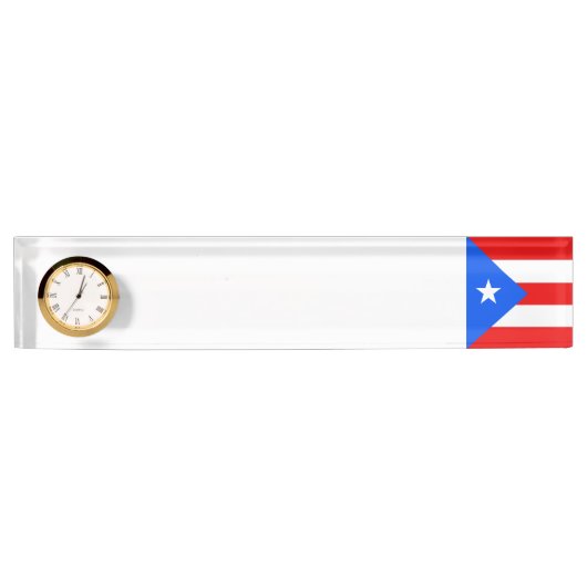Puerto Rico Flag Naambordje (Voorkant)