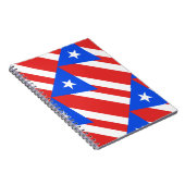 Puerto Rico Flag Notitieboek (Rechterzijde)