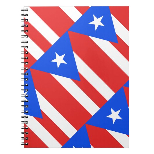 Puerto Rico Flag Notitieboek (Voorkant)