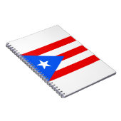 Puerto Rico Flag Notitieboek (Rechterzijde)