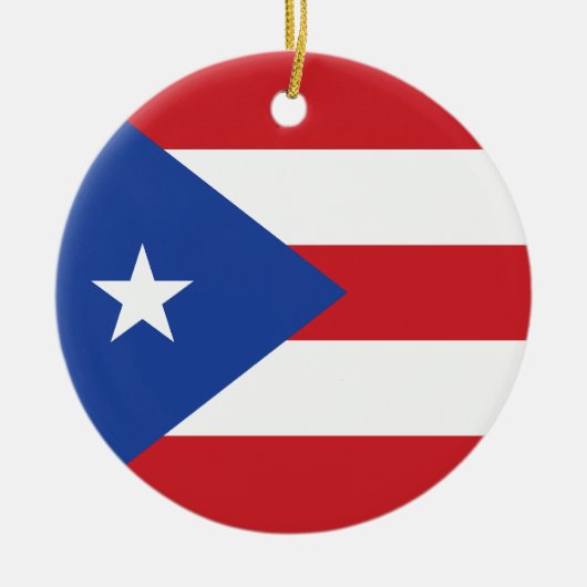 Puerto Rico Flag Ornament (Voorkant)