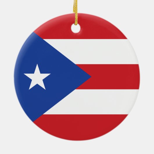 Puerto Rico Flag Ornament (Achterkant)