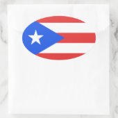 Puerto Rico Flag Ovale Sticker (Tas)