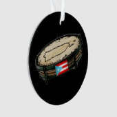 Puerto Rico Flag Pandera Ornament (voorkant)