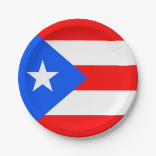 Puerto Rico Flag Papieren Bordje