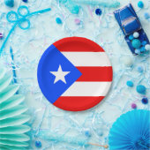 Puerto Rico Flag Papieren Bordje (Feest)