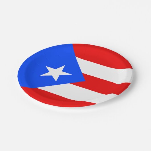 Puerto Rico Flag Papieren Bordje (Gekanteld)