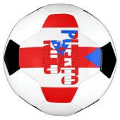 Puerto Rico Flag Patriotic  Voetbal (Gedraaid)