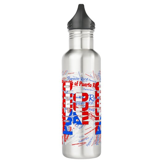 Puerto Rico Flag Patriotic Waterfles (Links)