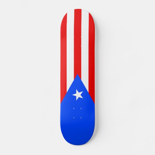 Puerto Rico Flag Persoonlijk Skateboard (Voorkant)