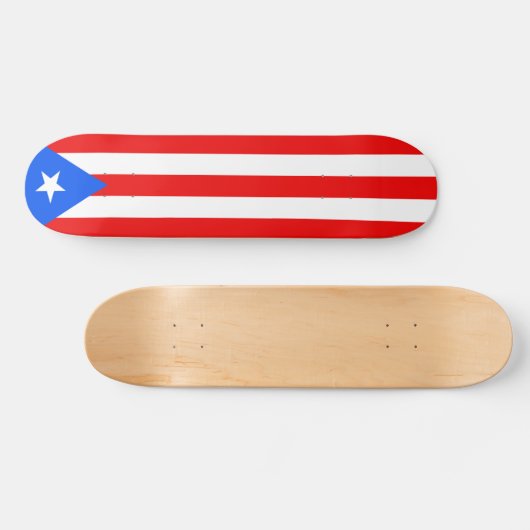 Puerto Rico Flag Persoonlijk Skateboard (Horizontaal)