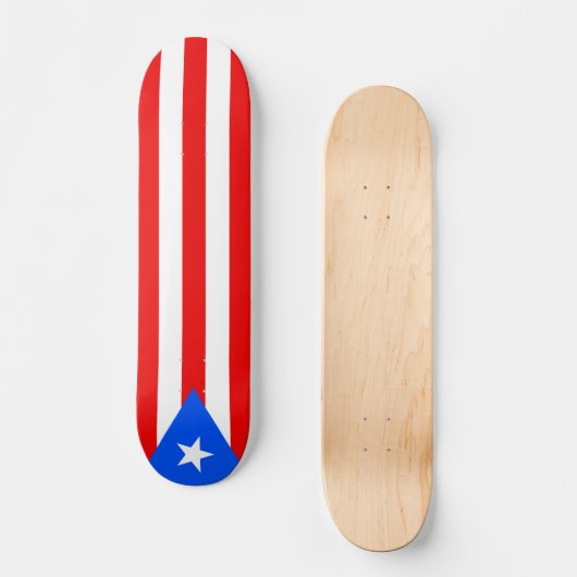 Puerto Rico Flag Persoonlijk Skateboard (Voorkant)