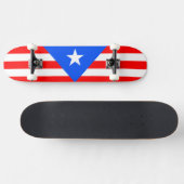 Puerto Rico Flag Persoonlijk Skateboard (Horizontaal)