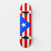 Puerto Rico Flag Persoonlijk Skateboard (Voorkant)