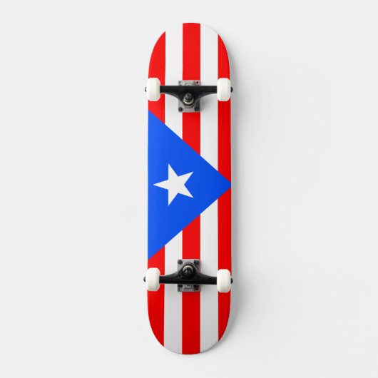 Puerto Rico Flag Persoonlijk Skateboard (Voorkant)