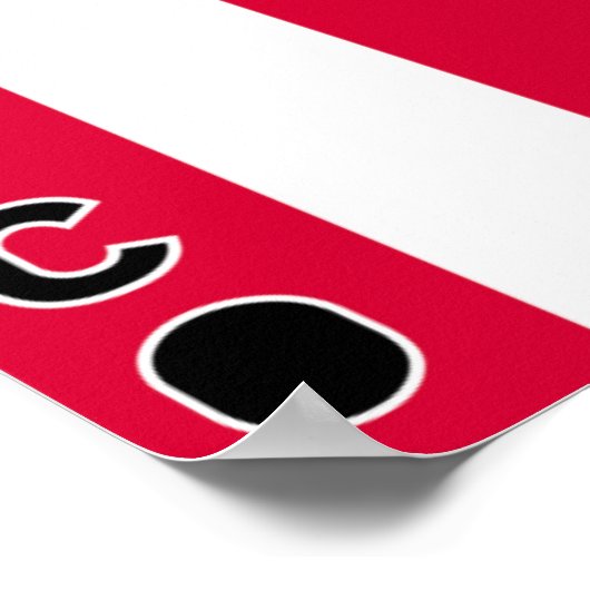 Puerto Rico Flag Poster (Hoek)