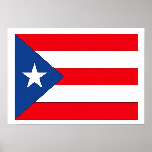 Puerto Rico Flag Poster (Voorkant)