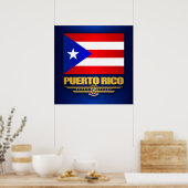 Puerto Rico Flag Poster (Keuken)